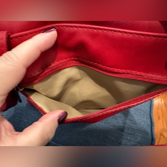 Red Leather Crossbody Bag | Made in Greece | Soft Genuine Leather | NWOT - Picture 8 of 13
